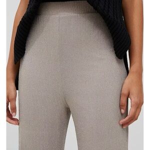 French Connection Gray/ Silver Metallic Pants